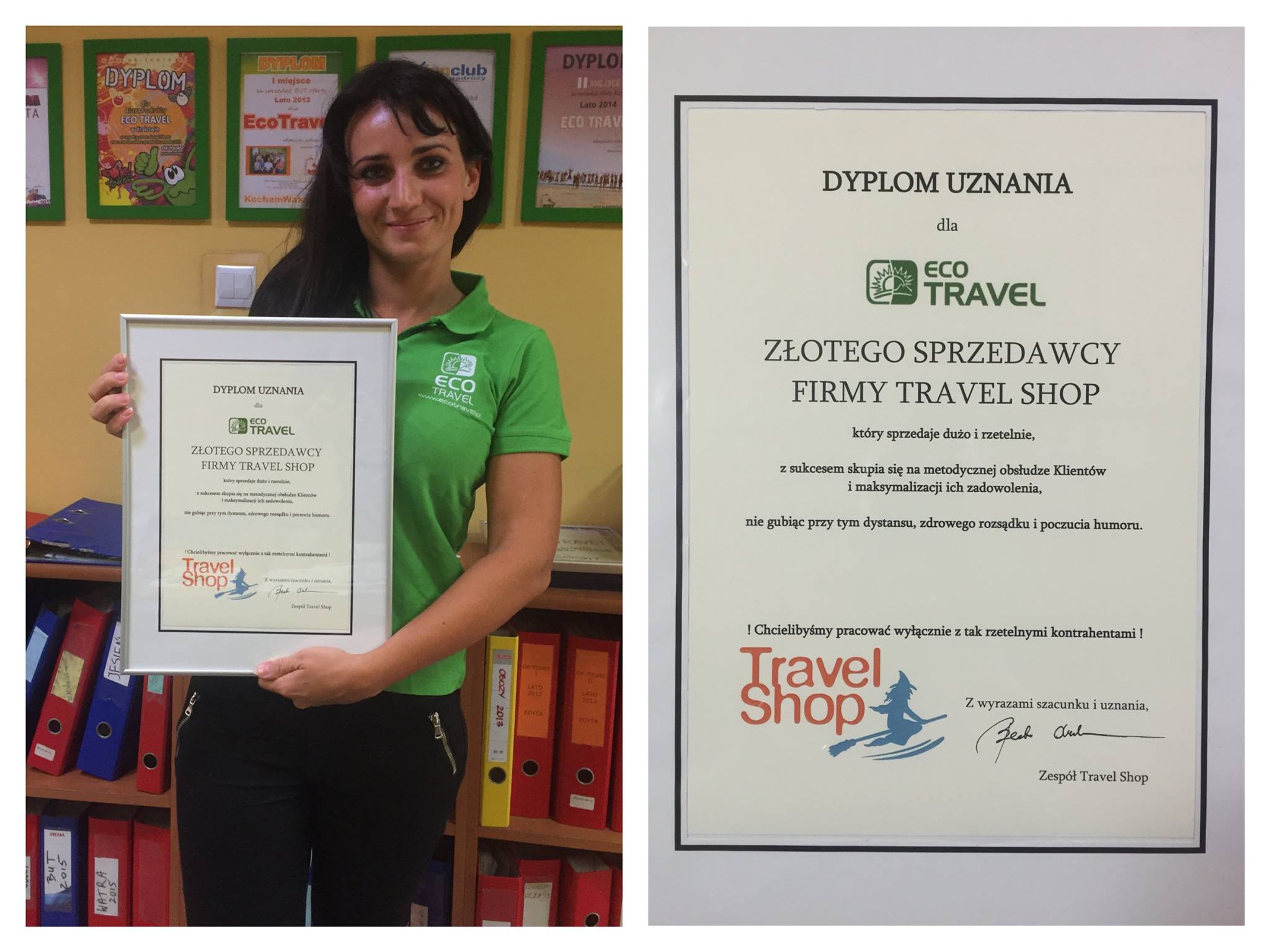 Ecotravel Złoty Sprzedawca 2015